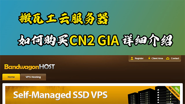 Bandwagonhost搬瓦工云服务器如何购买CN2 GIA机房详细教程