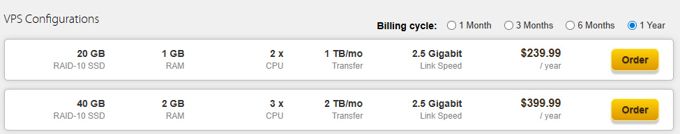 搬瓦工VPS的DC5机房价格